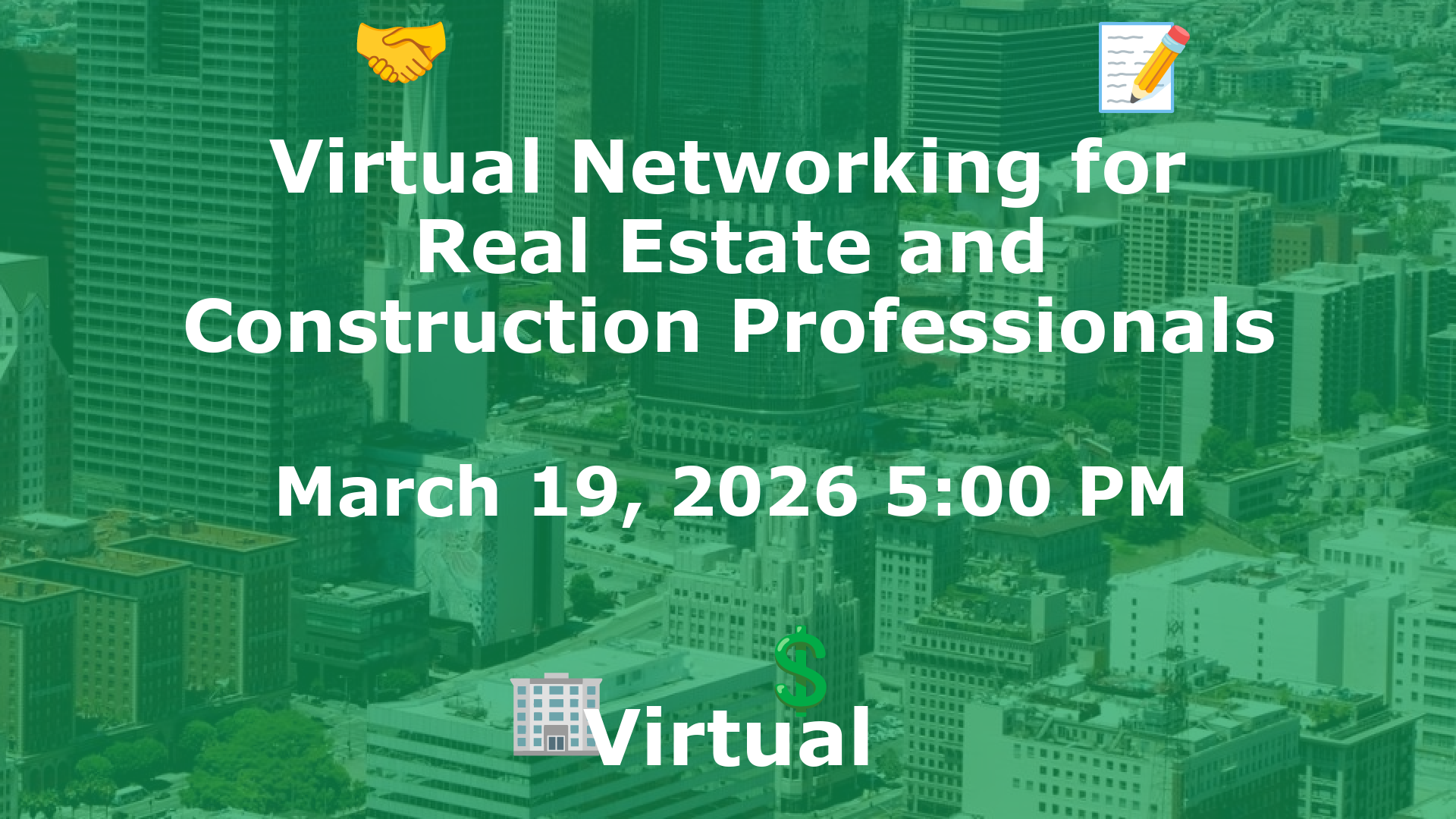 Virtual Networking for Real Estate and Construction Professionals event image